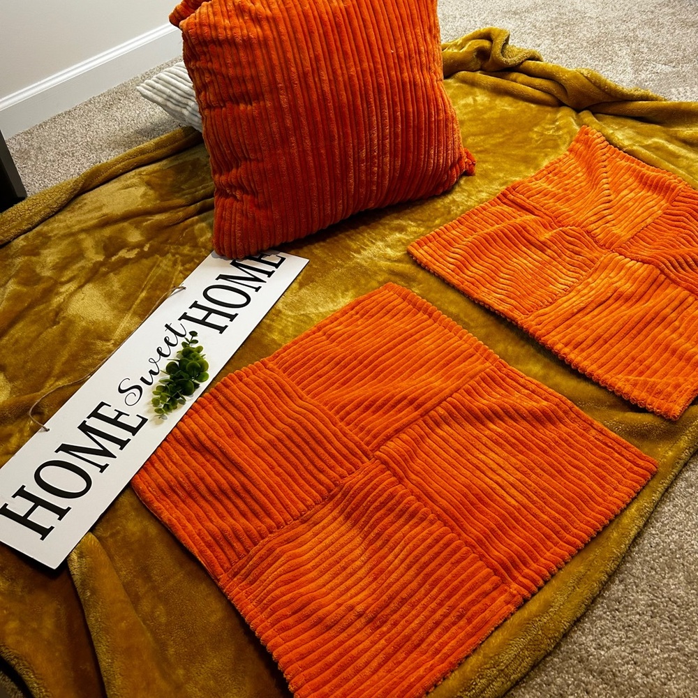 Citrus pillow covers. Sold as a set of 3 NWOT